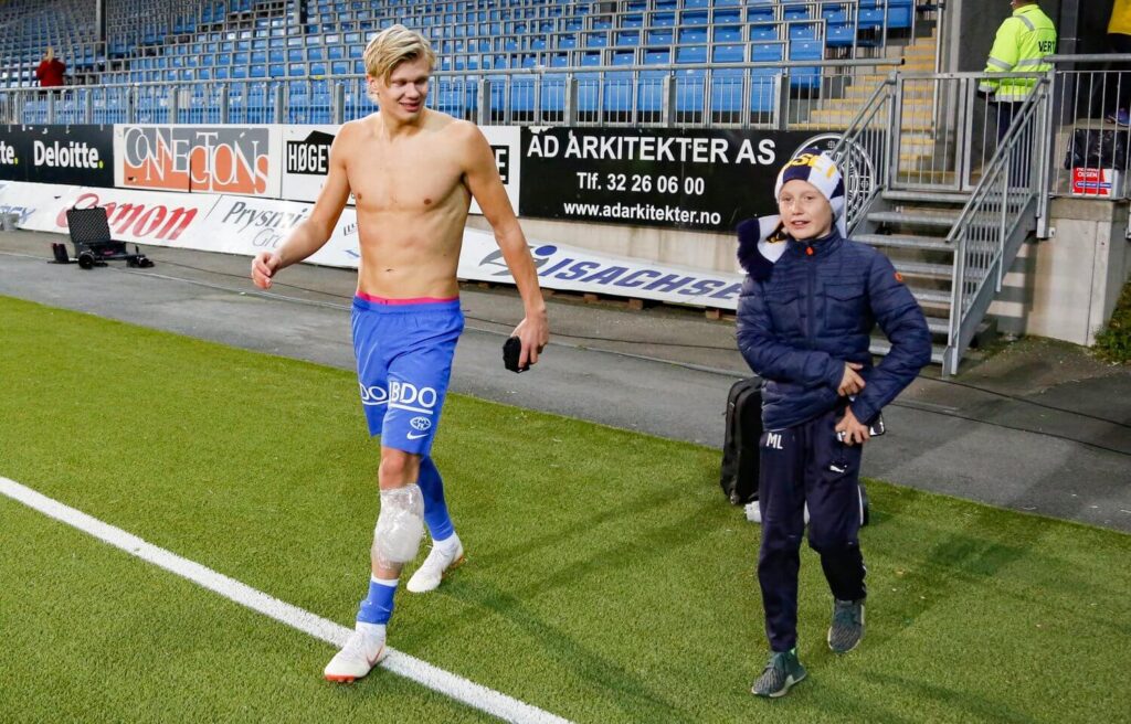 Erling Braut Haaland a Molde csapatában vált férfivé. Fotó: Scanpix
