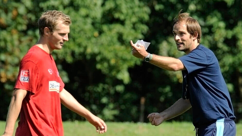 Bo Svensson és Thomas Tuchel. Fotó: Thomas Lohnse /  Scanpix Denmark