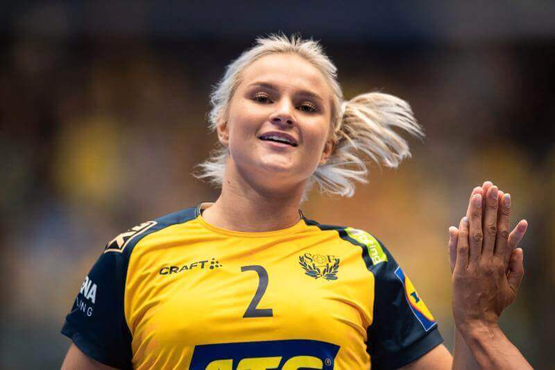 Clara Lerby bekerült svéd női kézilabda-válogatott 16-os keretébe.  Fotó: MAXIM THORE / BILDBYRÅN