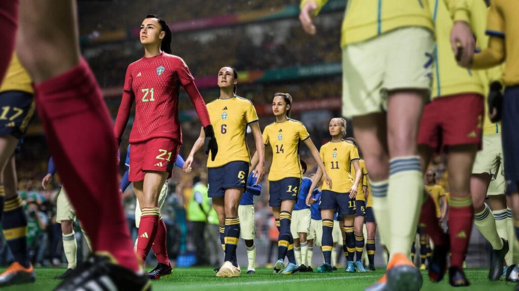A svéd női válogatott a FIFA23-ban Fotó: EA Sports Fifa Twitter