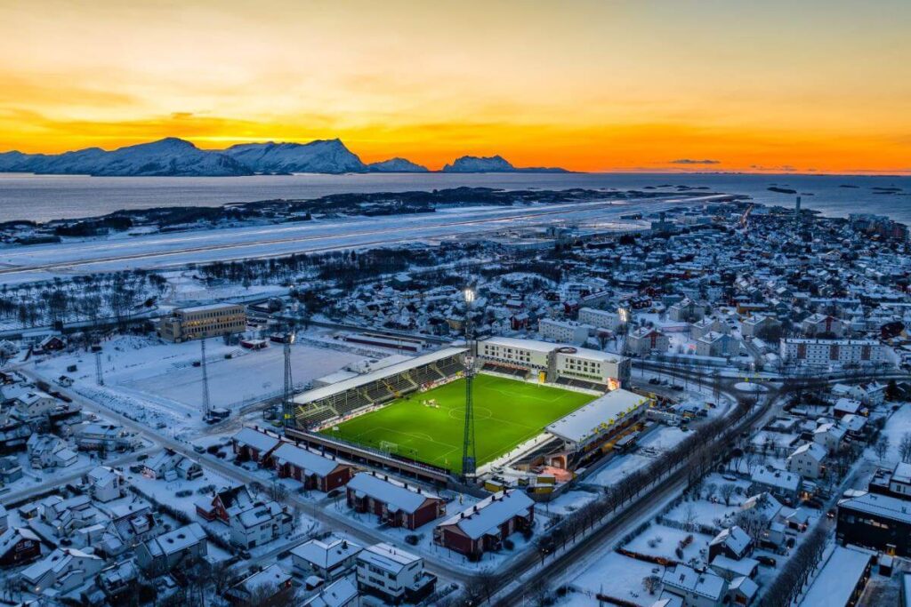 A Bodö/Glimt stadionja Fotó/Kiemelt kép: an.no
