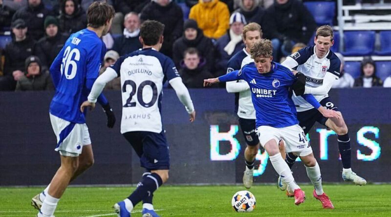 Német Hunor Vajk a FC Köbenhavn kék mezében. Fotó / Kiemelt kép: FCK.dk