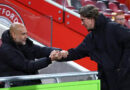 Pep Guardiola és Thomas Frank Fotó / Kiemelt kép: David-Klein Ritzau-Scanpix