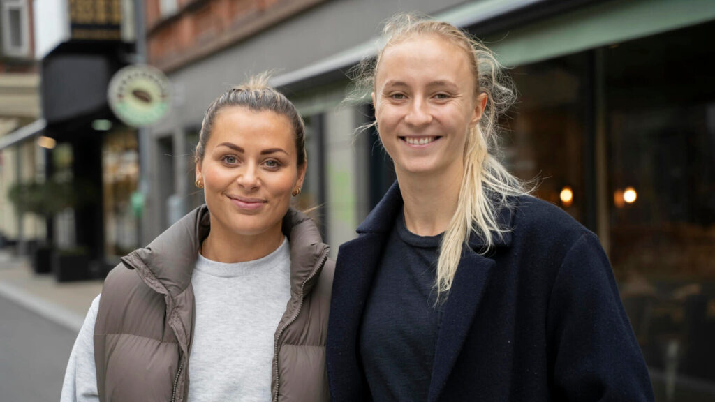 Nora Mörk és Henny Reistad Esbjergben. Fotó / Kiemelt kép: Øyvind Brattegard / TV2.no