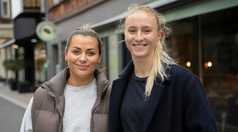 Nora Mörk és Henny Reistad Esbjergben. Fotó / Kiemelt kép: Øyvind Brattegard / TV2.no