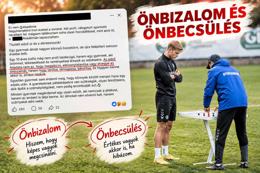 Illusztráció: önbizalom és az önbeszülés